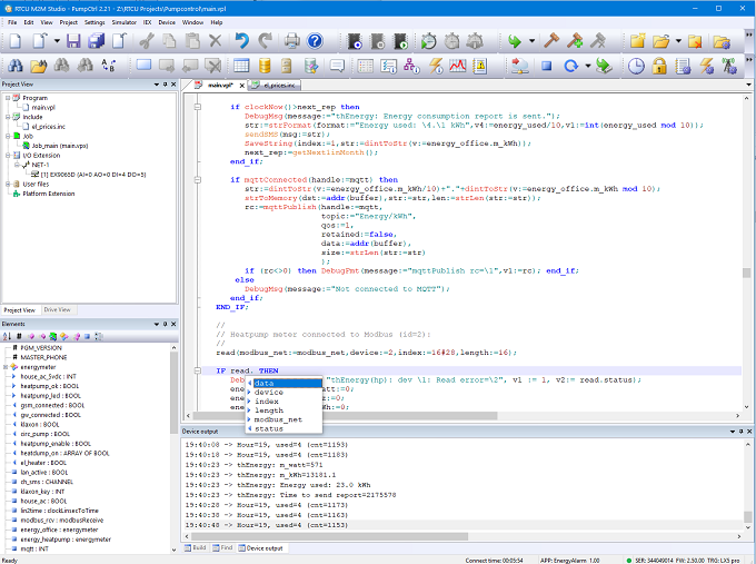 <b>RTCU M2M Studio</b> Interface